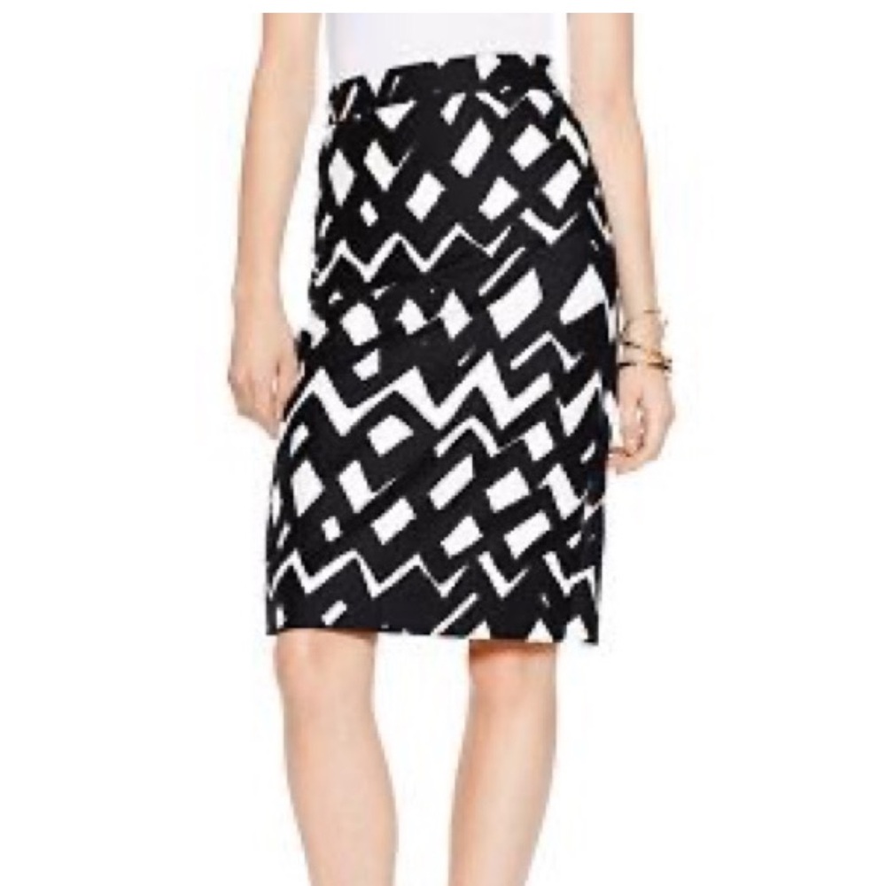 Kate spade Madison ave collection geometric sheath skirt